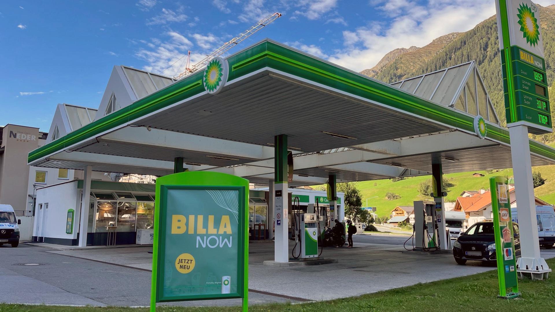 bp, Silvretta Straße in Ischgl