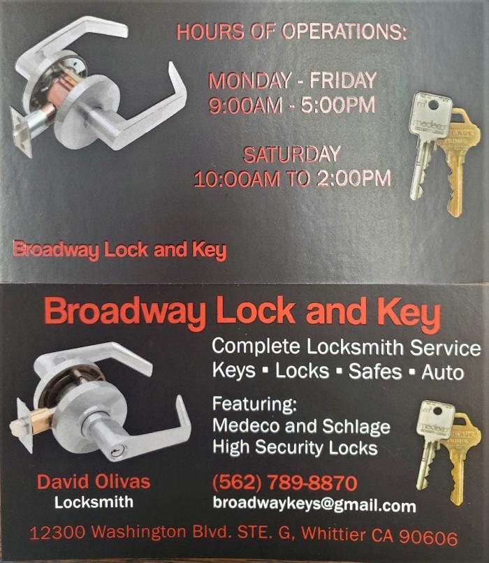 Broadway Lock & Key - Whittier, CA