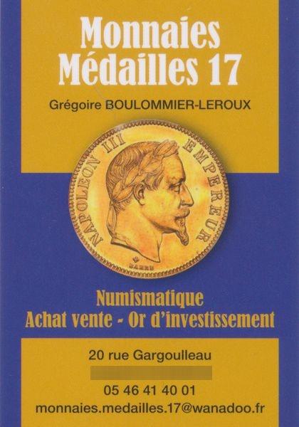Monnaies Médailles 17 Expert