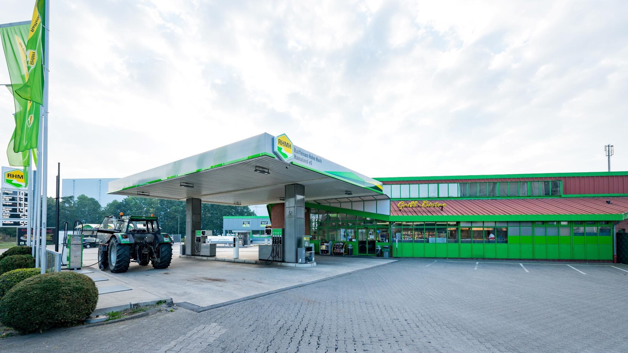 Raiffeisen Hohe Mark Hamaland eG - Raiffeisen Tank- und Rasthof Reken, Bahnhofstraße in Reken