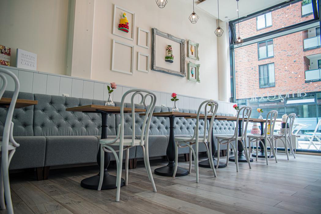 Café amorebelle, Bramfelder Dorfplatz in Hamburg