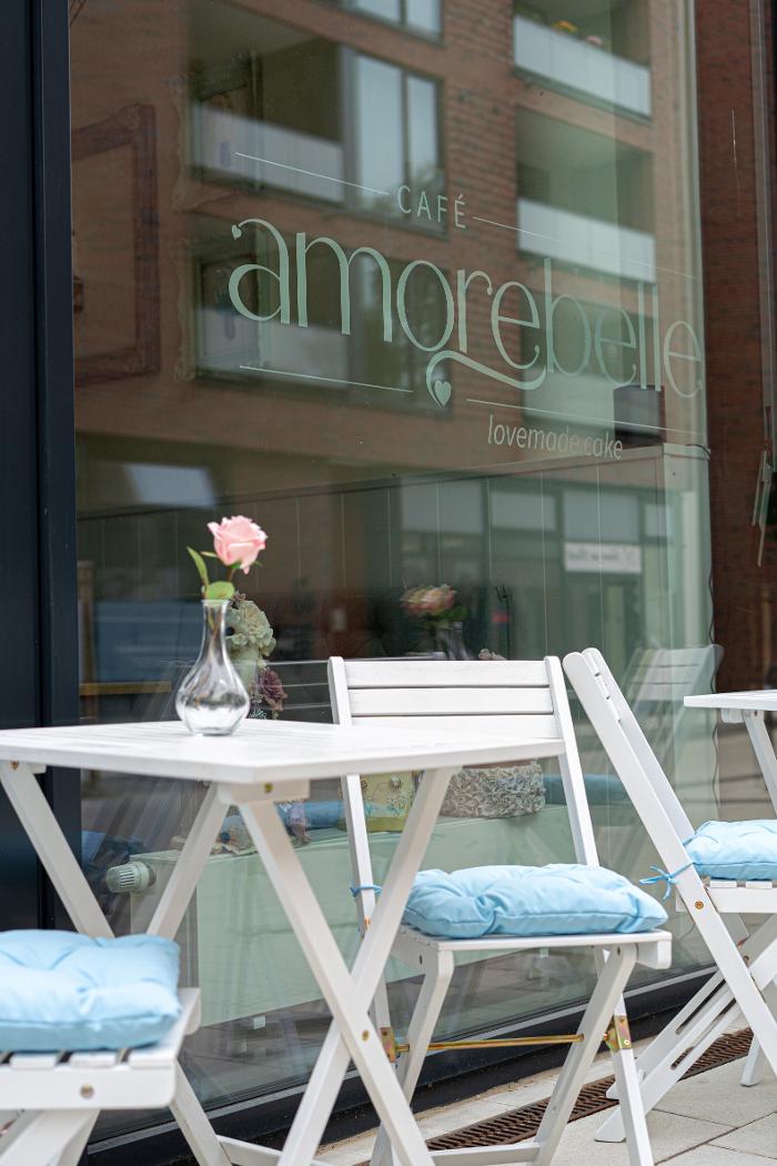 Café amorebelle, Bramfelder Dorfplatz in Hamburg