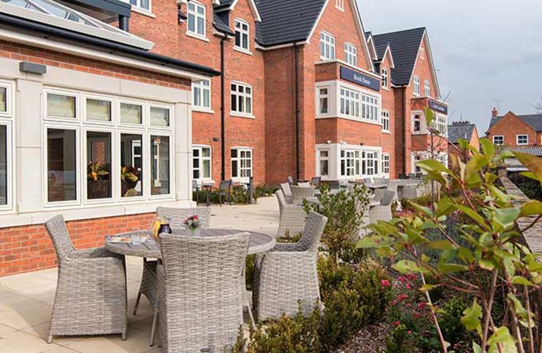 Brook House Care Home Patio Garden