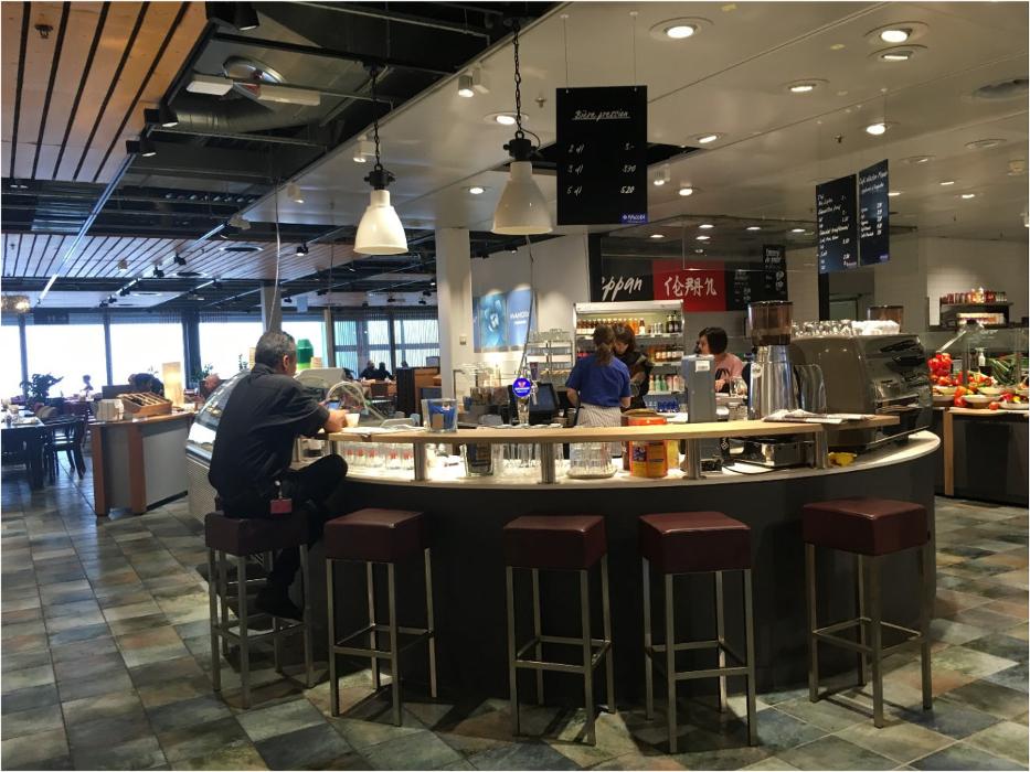 Manora Restaurant Marin, Avenue des Champs-Montants in La Tène