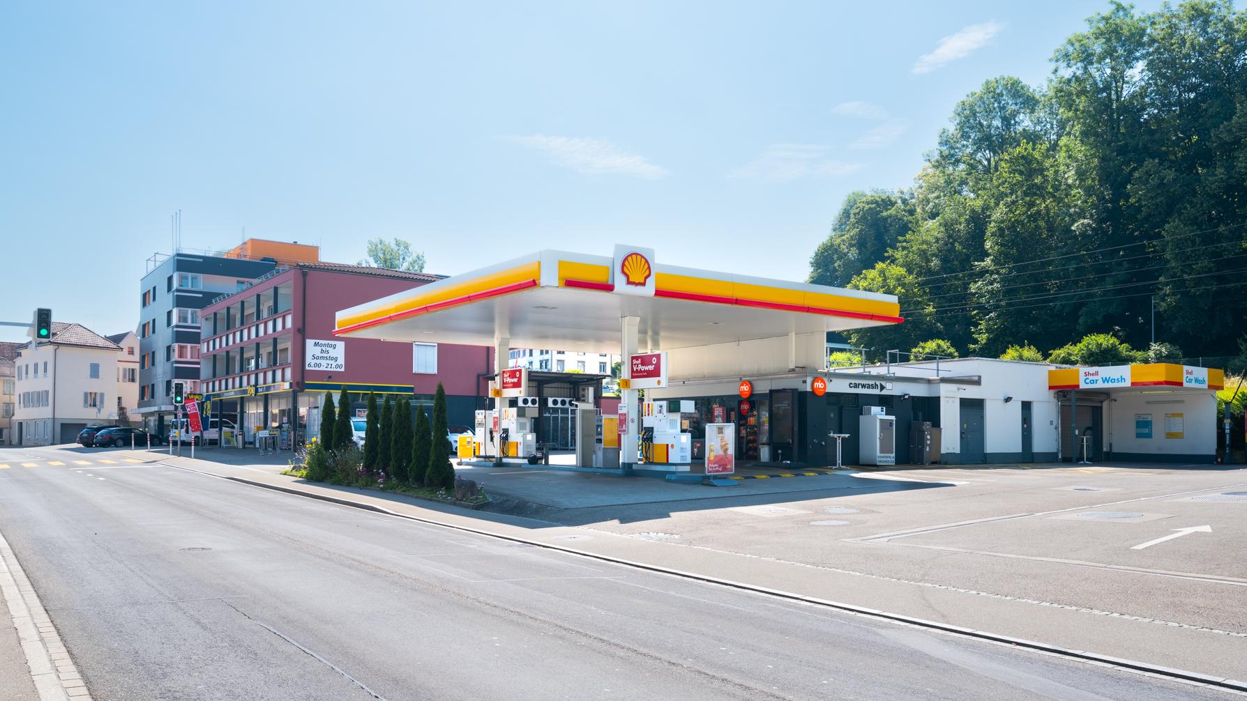 Shell, Hauptstrasse in Staad