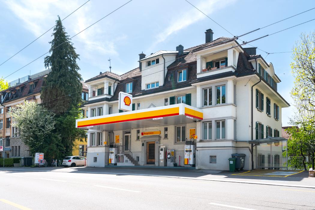 Shell, Bergstrasse in Zürich