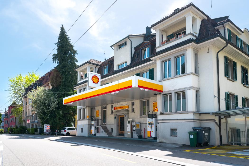 Shell, Bergstrasse in Zürich