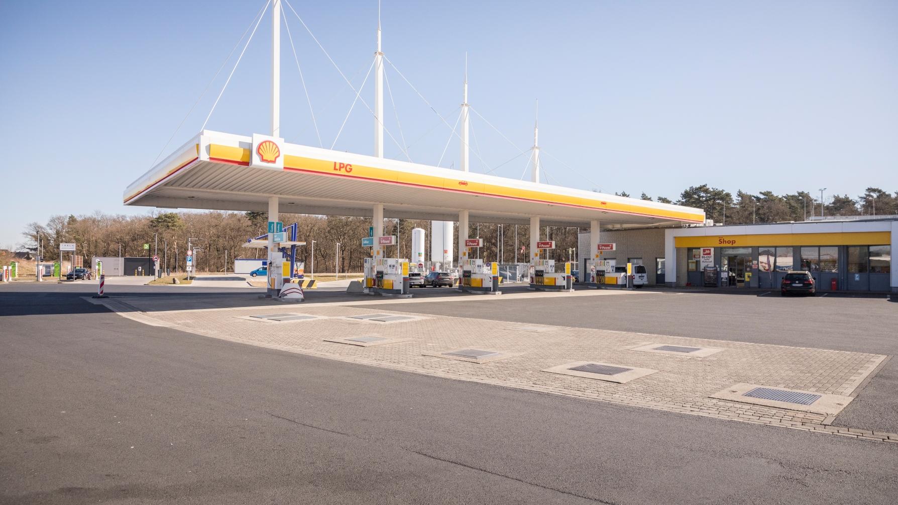 Shell, In den Lohbalken in Lehre