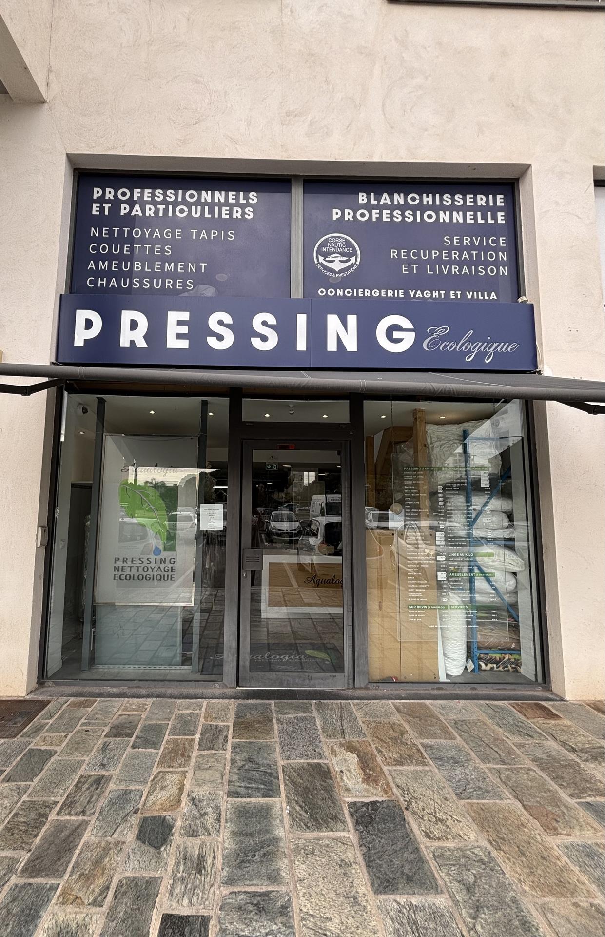 Pressing Ajaccio Rocade blanchisserie pour collectivités