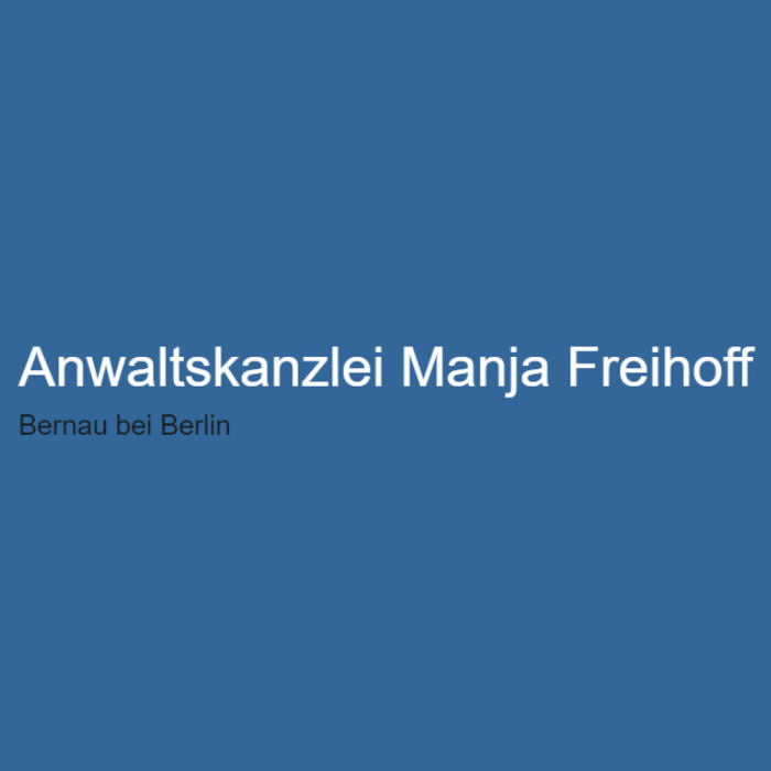 Rechtsanwältin Manja Freihoff