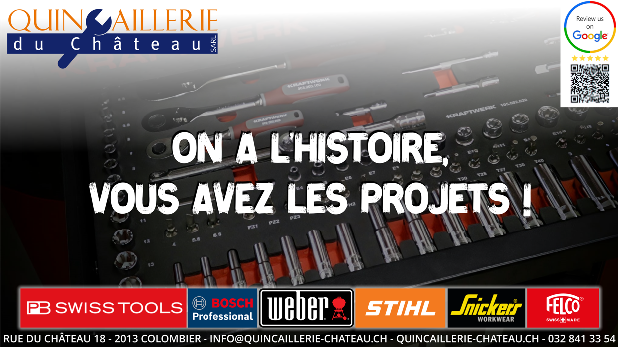 Quincaillerie du Château Sàrl, Rue du Château in Milvignes