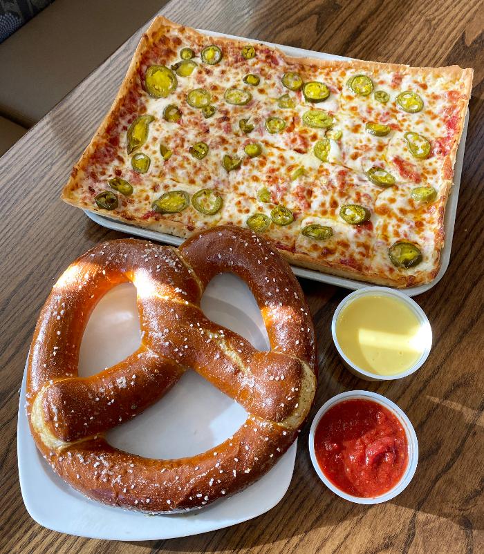 Pretzel and Jalapeno Pizza