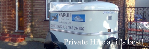 Napoli Private Hire Horsham 01403 250000