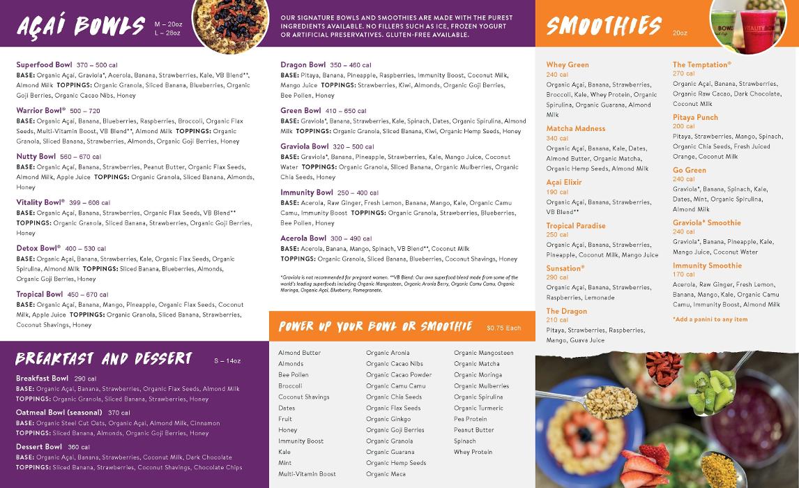 CLOSED - Vitality Bowls Carlsbad - Carlsbad, CA