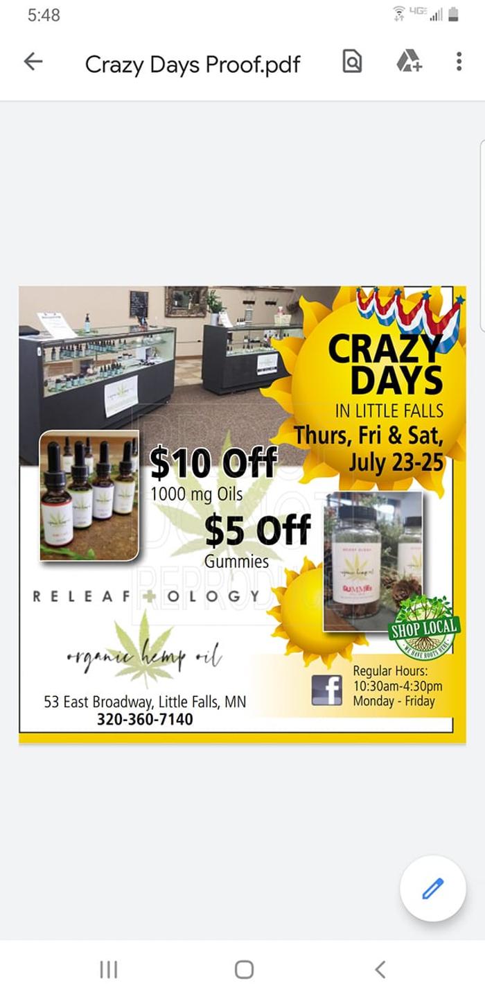 Releaf Ology CBD Store - Little Falls, MN