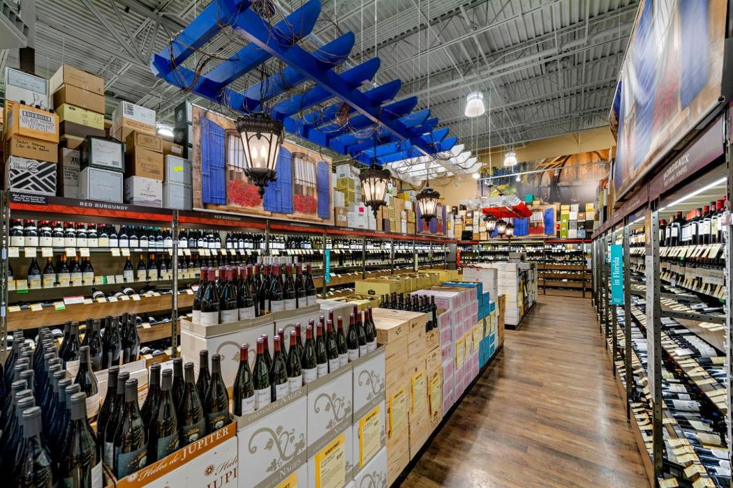 The Wine Aisle at Total Wine & More in Naples, Florida