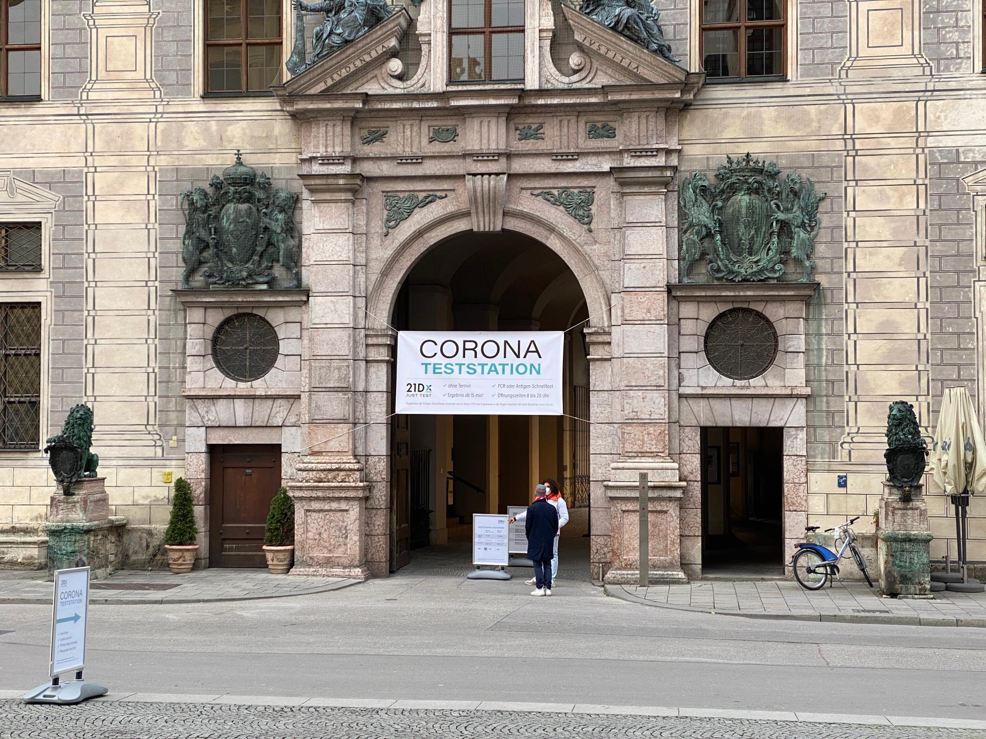 Teststation (PCR, Antigen) - 21Dx GmbH, Residenzstraße in München