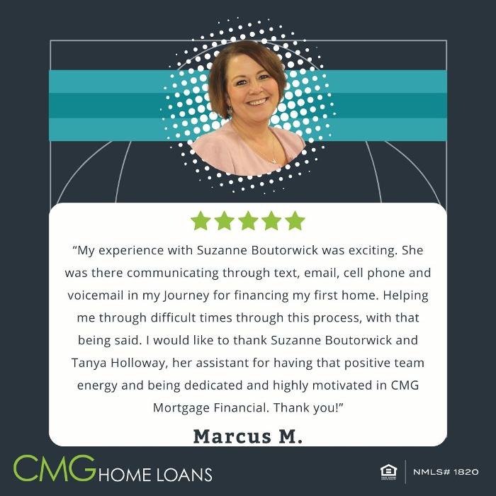 CLOSED - Suzanne Boutorwick - CMG Home Loans Mortgage Loan Officer NMLS# 455731 - Farmington, MI