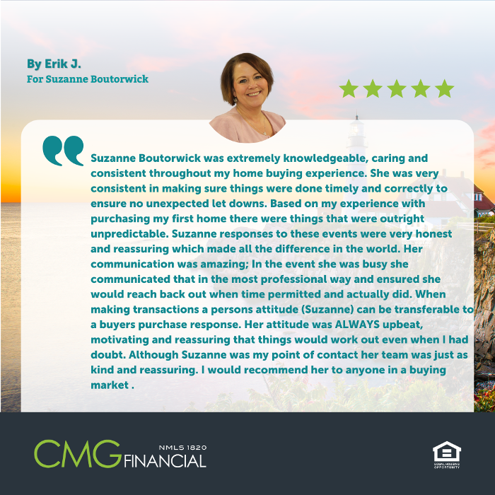 CLOSED - Suzanne Boutorwick - CMG Home Loans Mortgage Loan Officer NMLS# 455731 - Farmington, MI