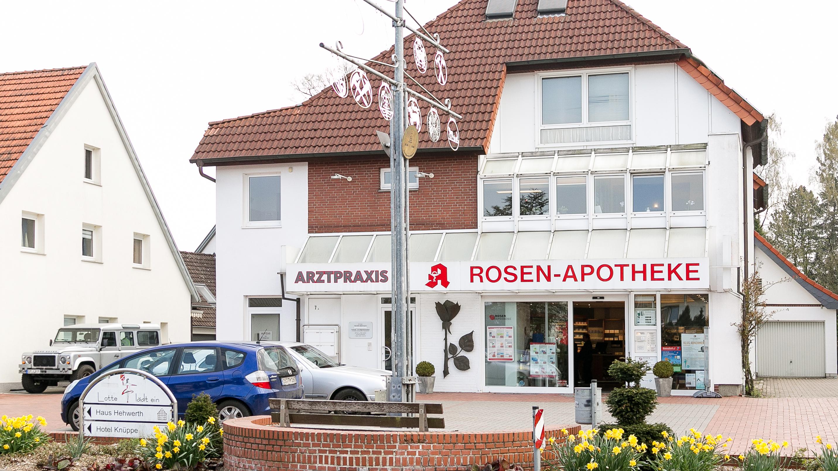 Rosen Apotheke, Bahnhofstraße in Lotte