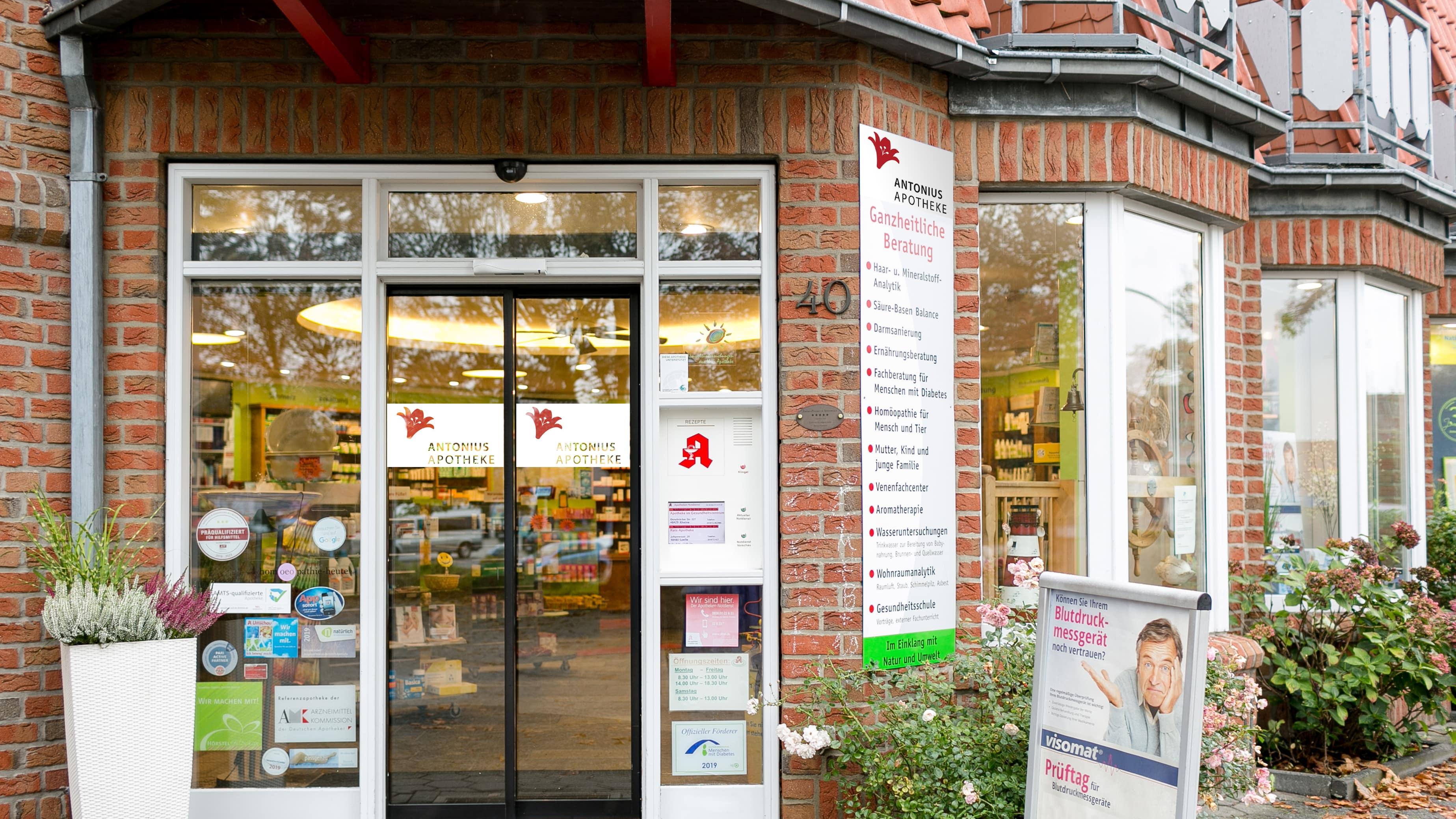 Antonius Apotheke, Bahnhofstraße in Hörstel