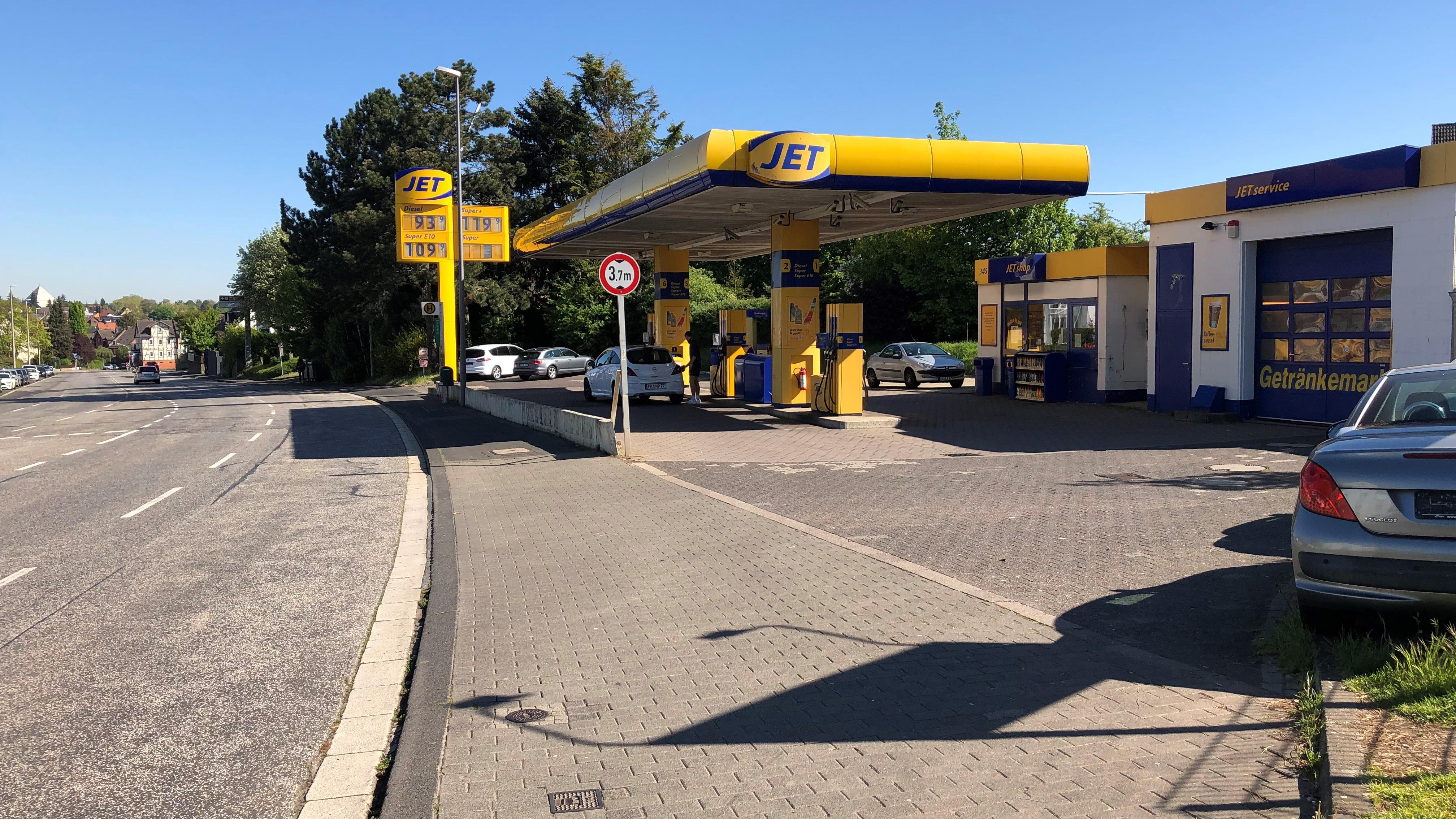 JET Tankstelle, Frankfurter Straße in Kassel