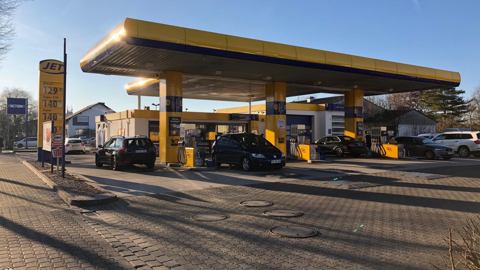 JET Tankstelle, Marburger Straße in Gießen