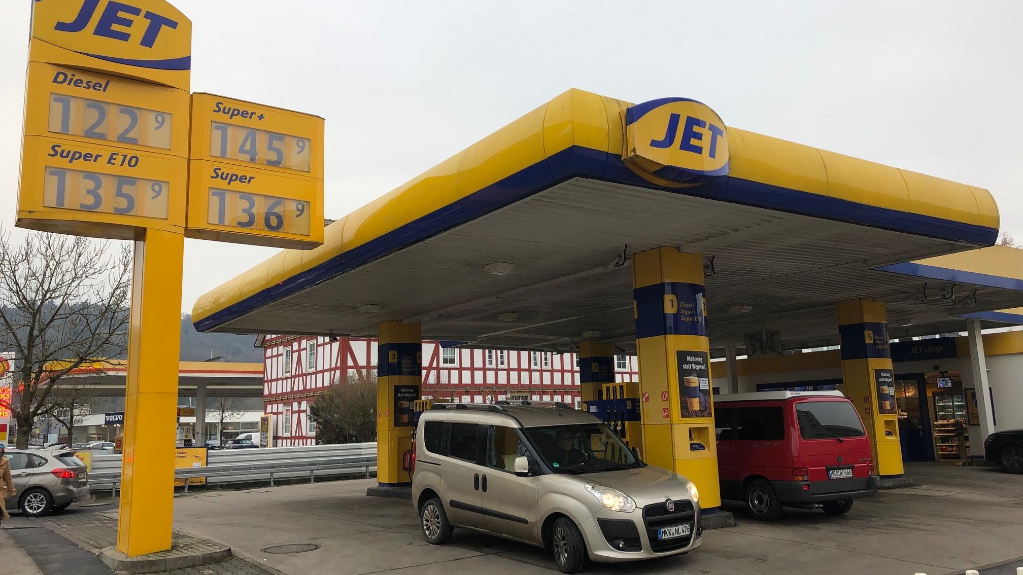 JET Tankstelle, Gisselberger Straße in Marburg