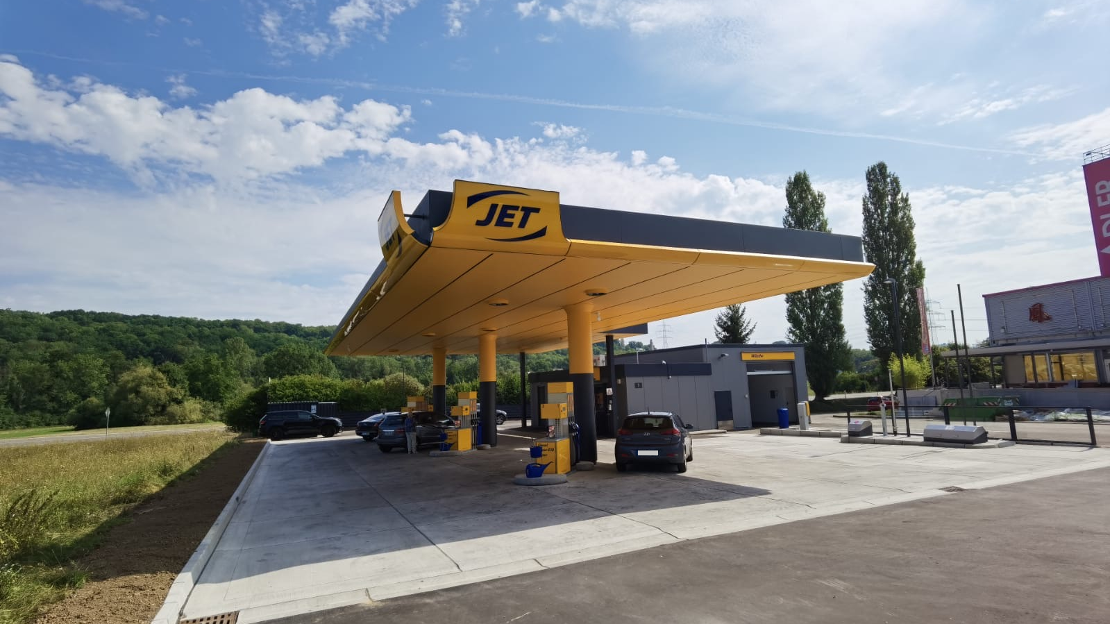 JET Tankstelle, Schleieräcker in Neckartenzlingen