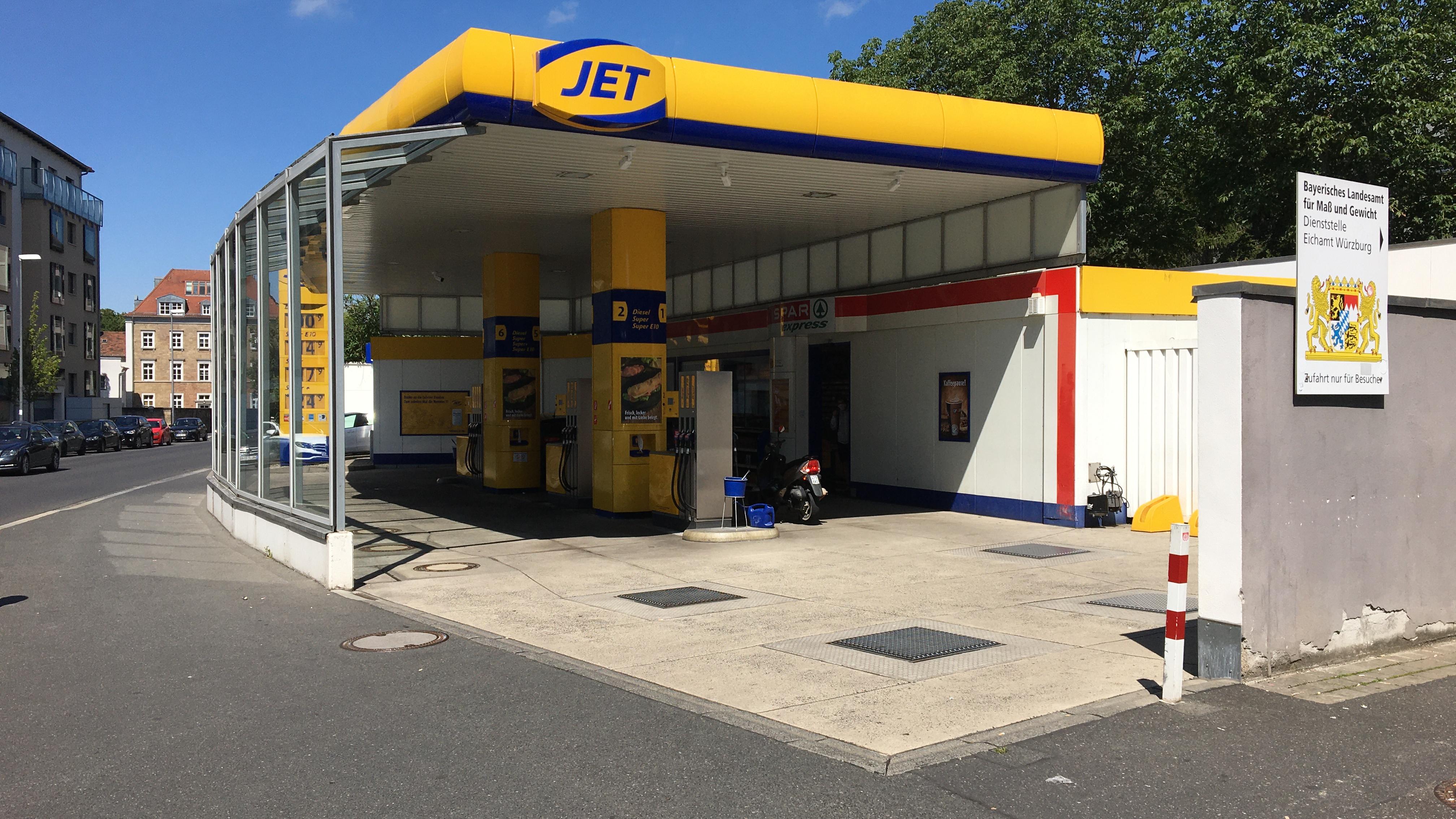 JET Tankstelle, Rottendorfer Straße in Würzburg