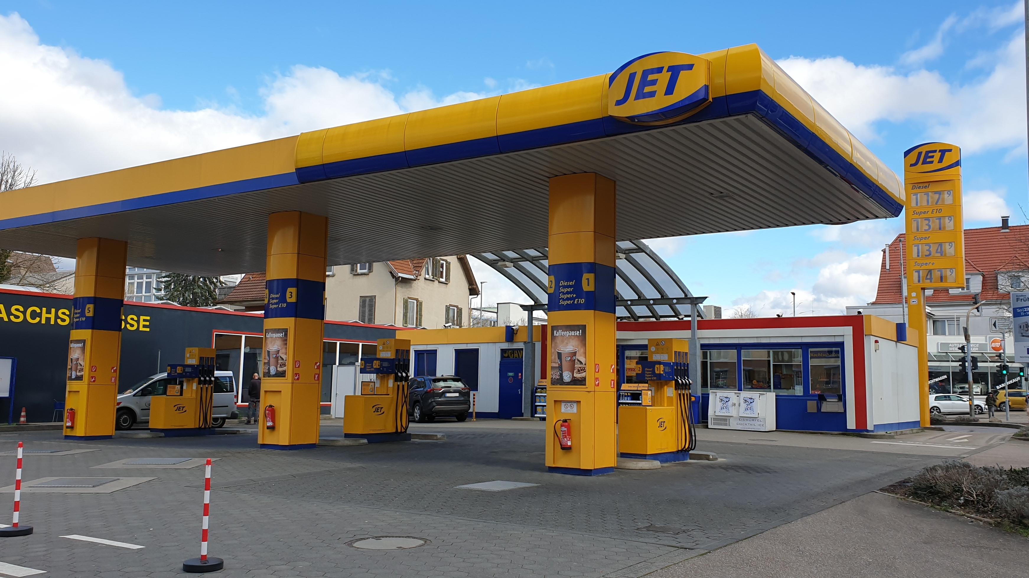 JET Tankstelle, Europastraße in Nürtingen