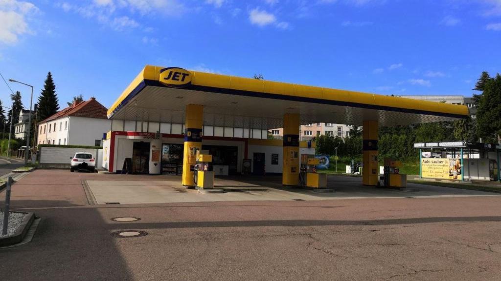 JET Tankstelle, Olbernhauer Straße in Freiberg