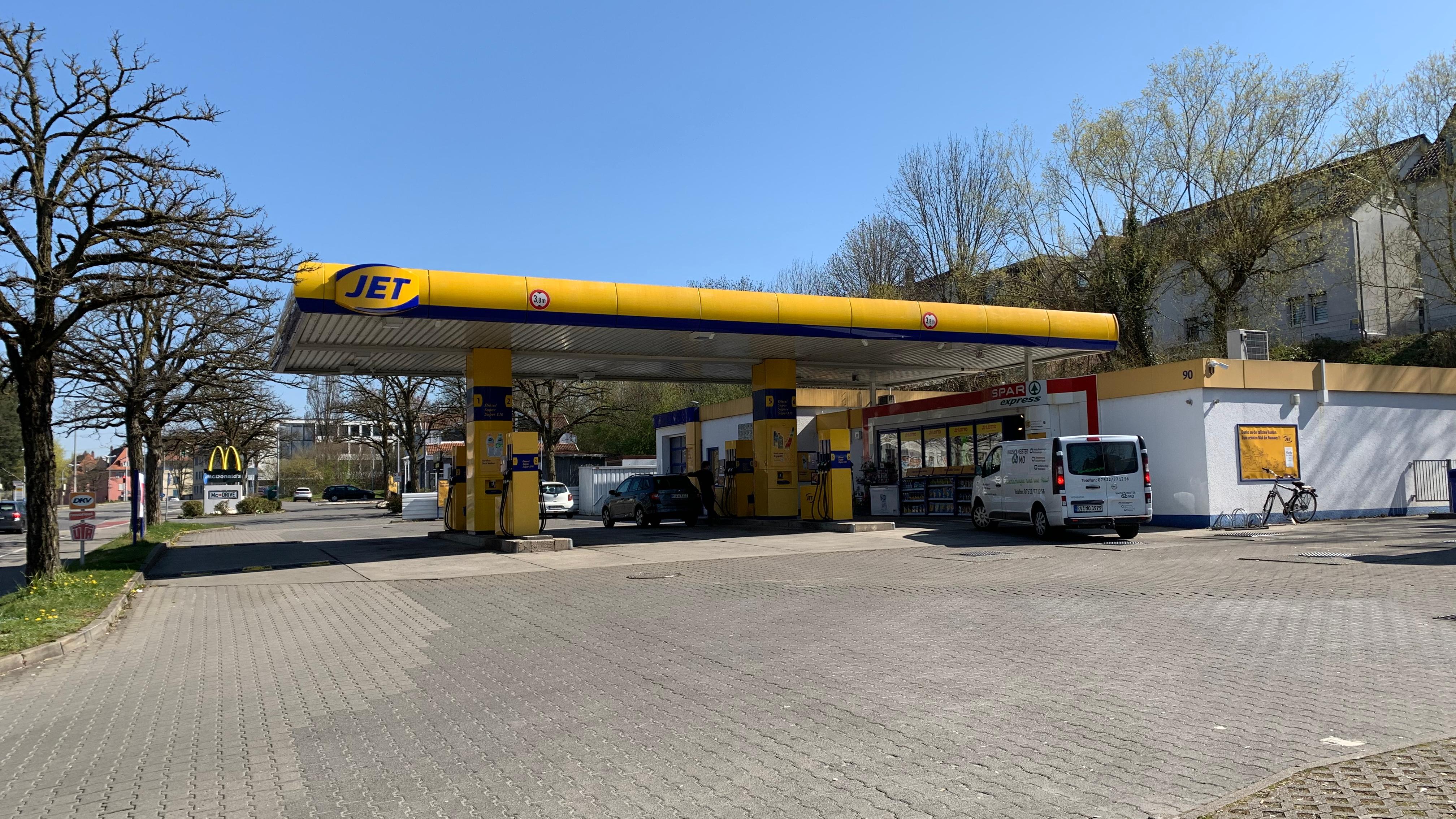 JET Tankstelle, Gartenstraße in Ravensburg