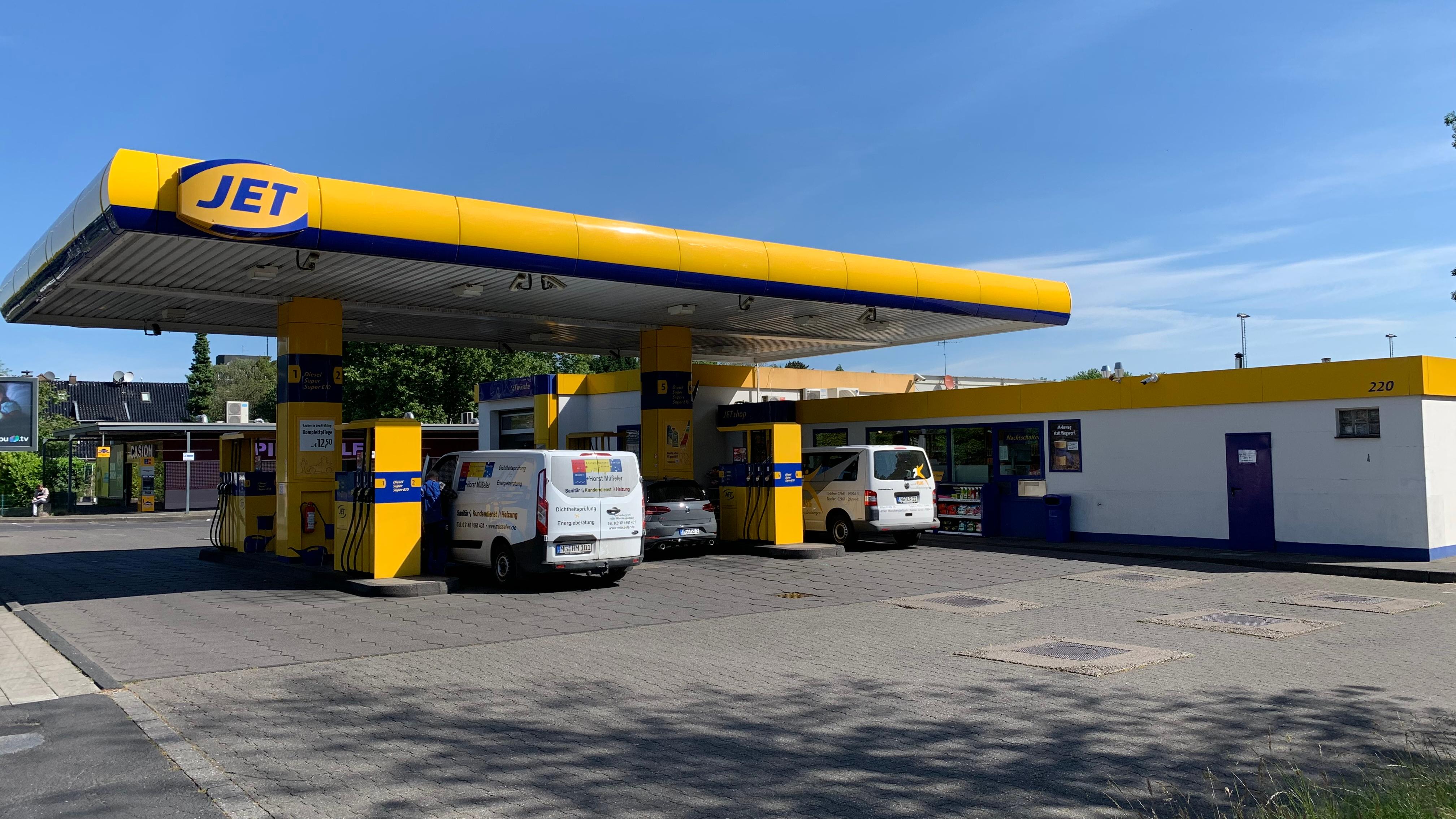 JET Tankstelle, Gartenstraße in Mönchengladbach