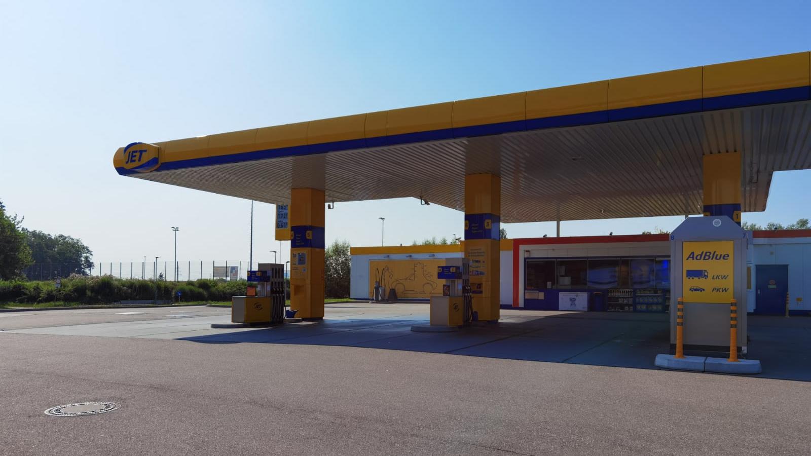 JET Tankstelle, Industriestraße in Kandel