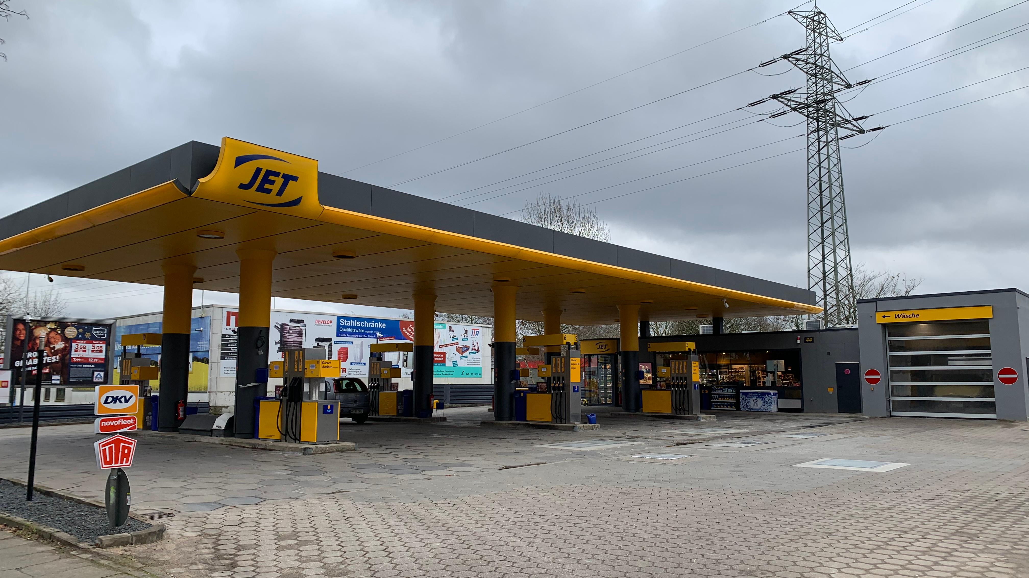 JET Tankstelle, Steilshooper Allee in Hamburg