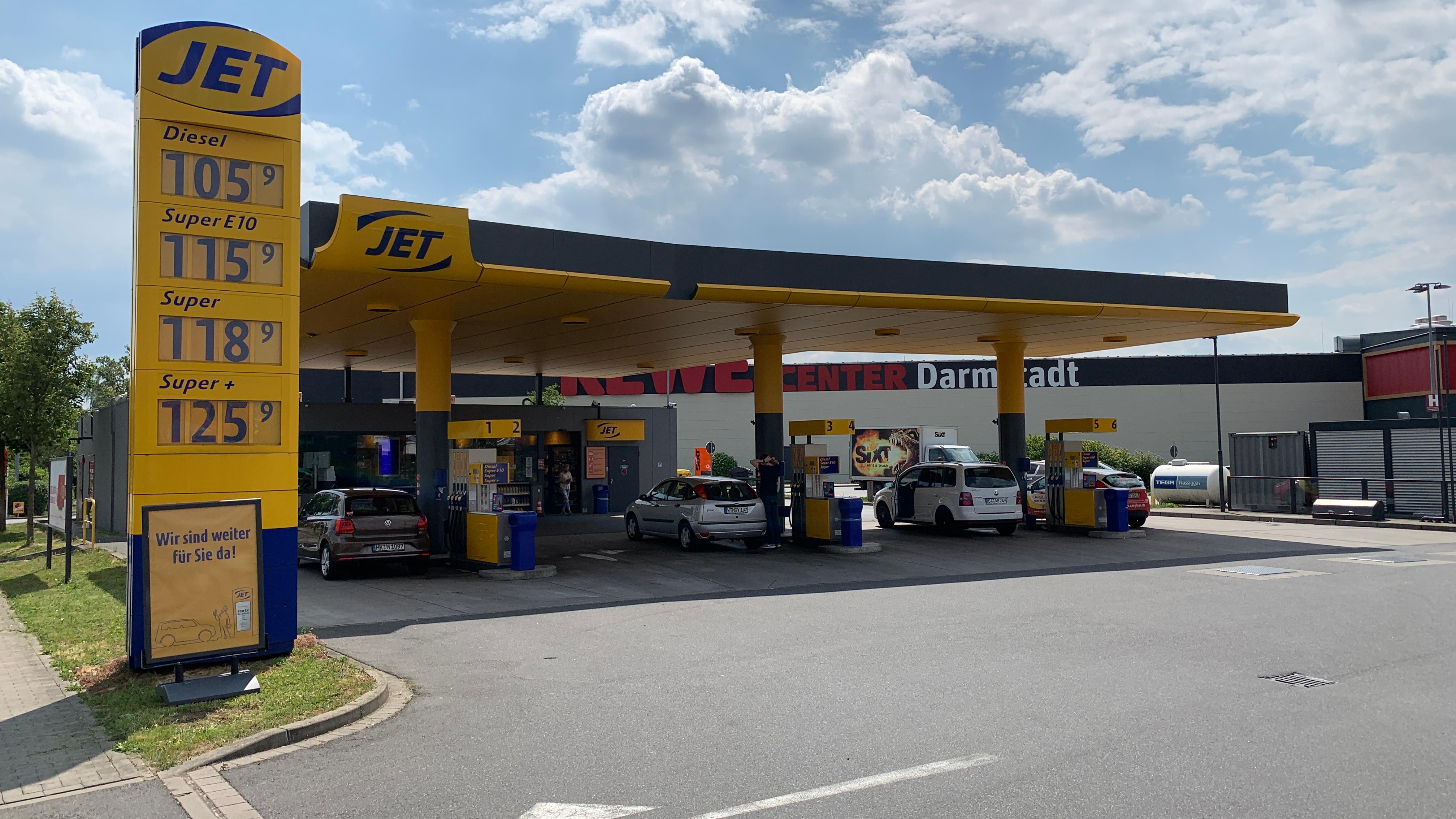JET Tankstelle, Leydhecker Strasse in Darmstadt