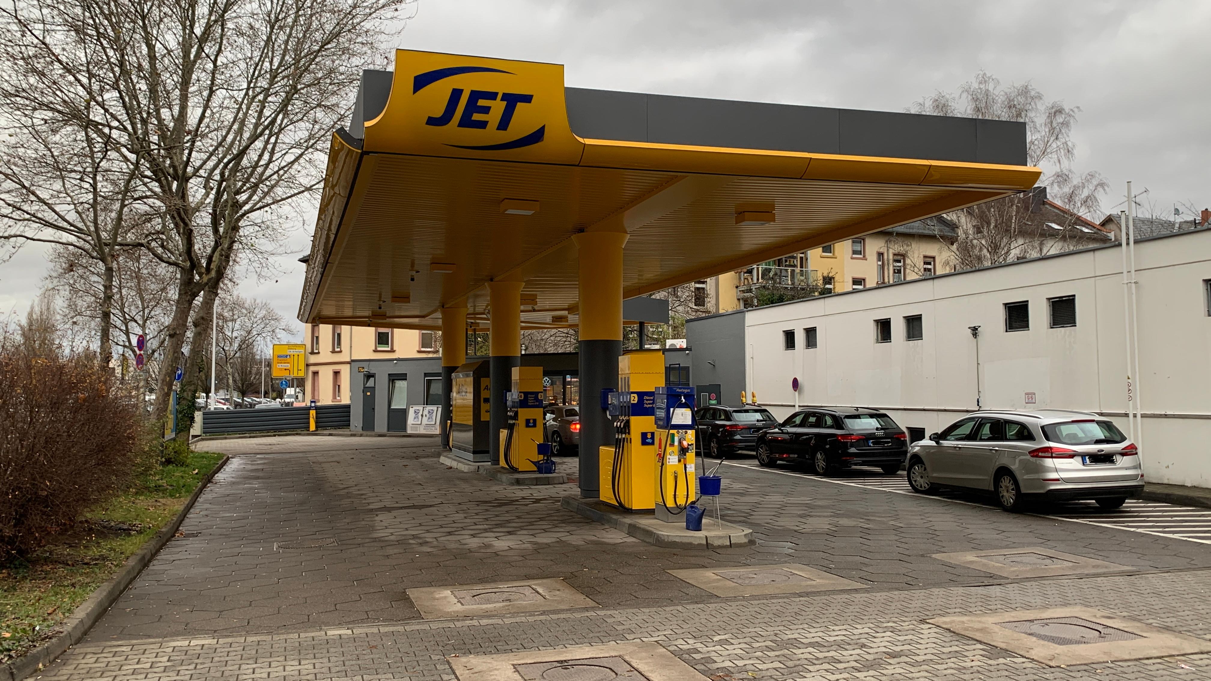 JET Tankstelle, Kasinostraße in Darmstadt