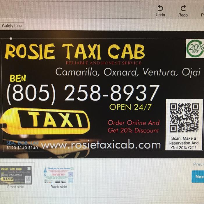 Rosie Taxi Cab - Ventura, CA