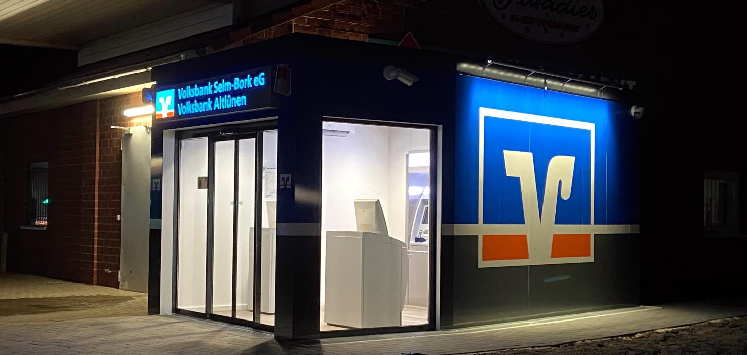 Volksbank Selm-Bork eG, SB-Filiale Altlünen, Geldautomat, Cappenberger Straße in Lünen