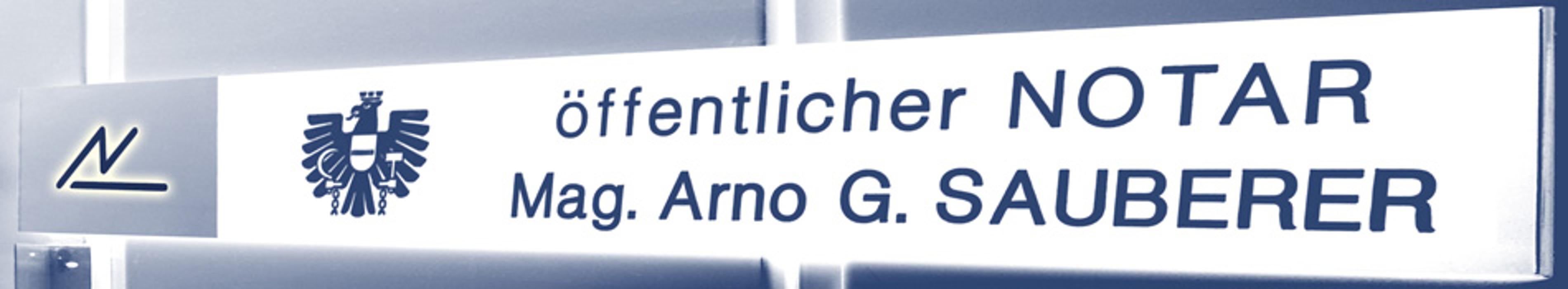Mag. Arno G. Sauberer, öffentlicher Notar in Wien
