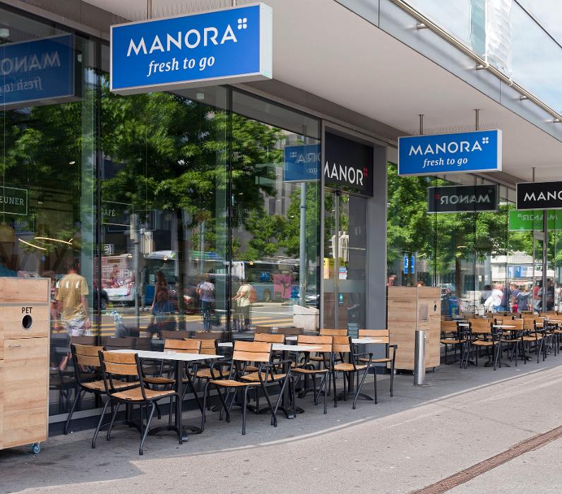 Manora Fresh To Go Vevey, Avenue du Général-Guisan in Vevey