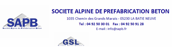 S . A . P . B Sté Alpine Préfabrication Béton Expert