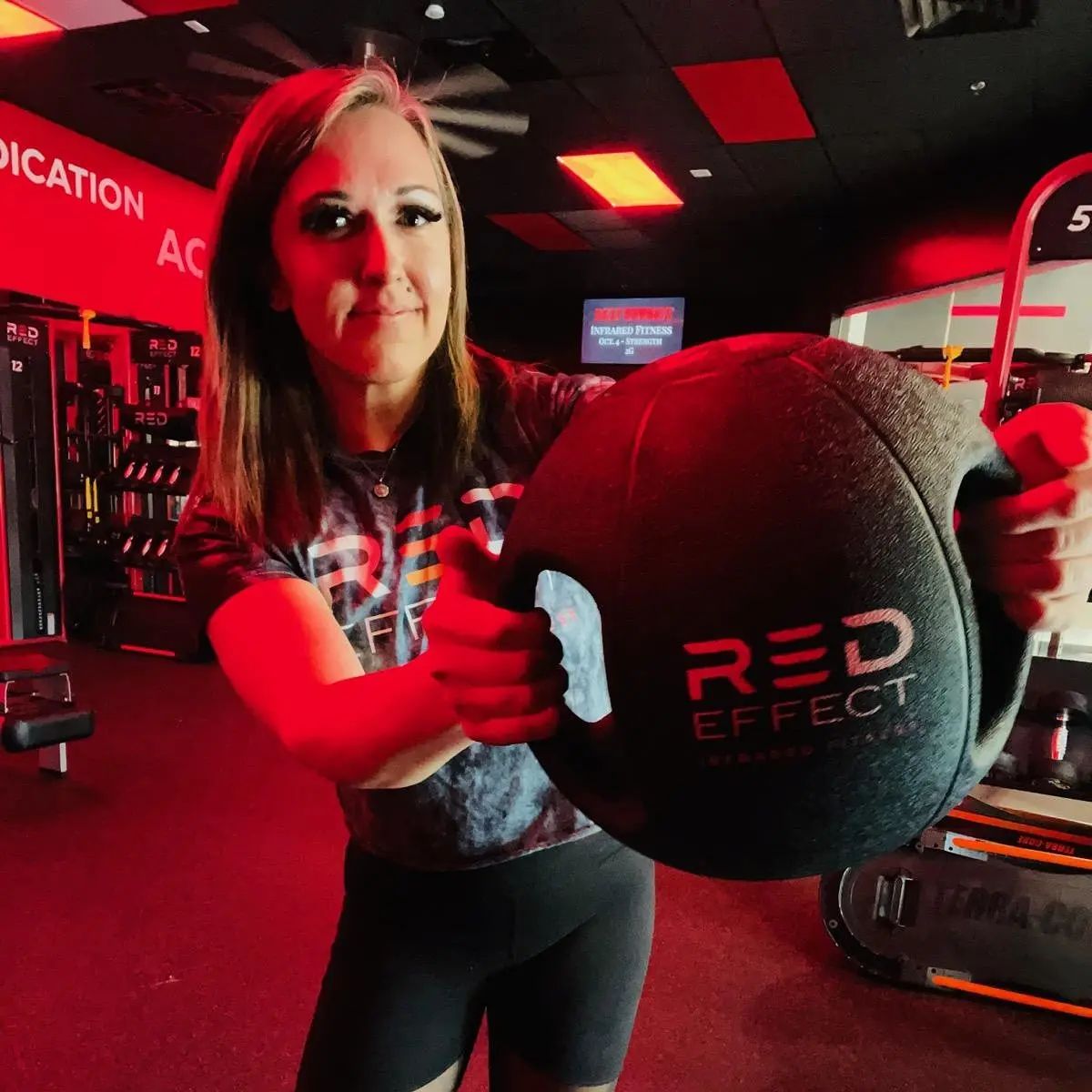 Red Effect Infrared Fitness Image