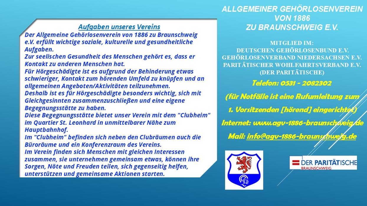Allgemeiner Gehörlosenverein von 1886 zu Braunschweig e.V. in Braunschweig
