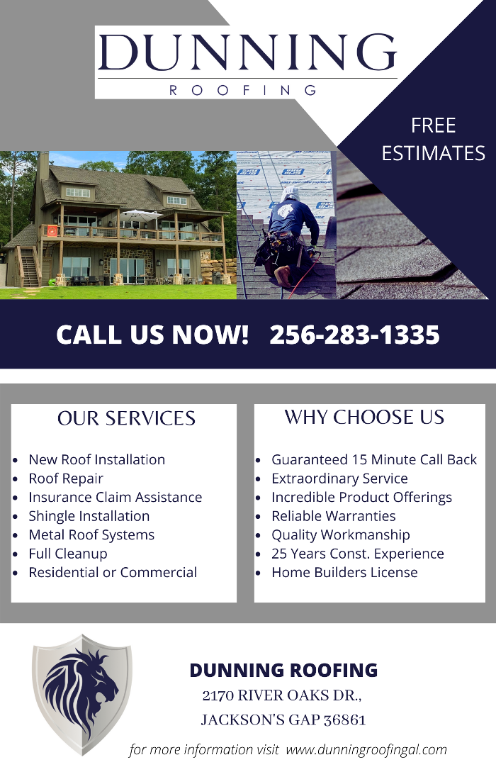 Dunning Roofing - Jacksons Gap, AL