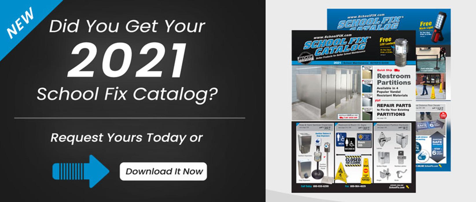 Browse the new 2021 School Fix Virtual Catalog. From Cafeteria Tables and Chair Glides to Locker Parts and Signs, we have everything you need for school facility maintenance and repair. Shop today!