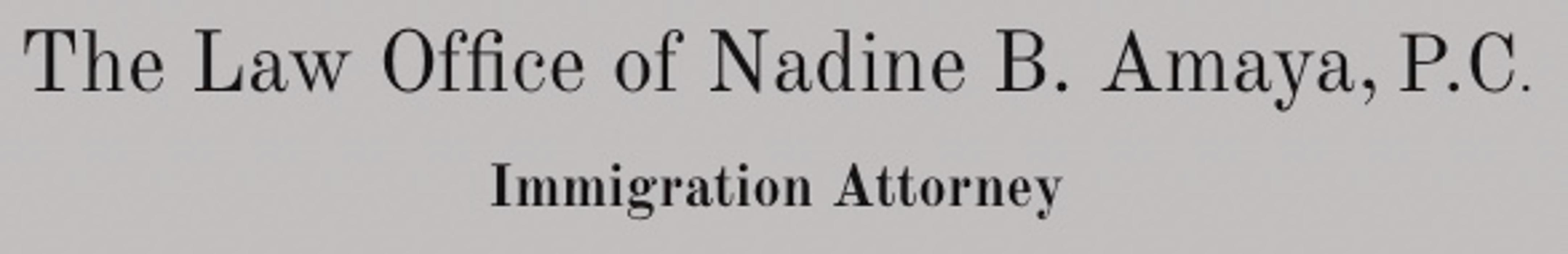 Law Office of Nadine B. Amaya, P.C.