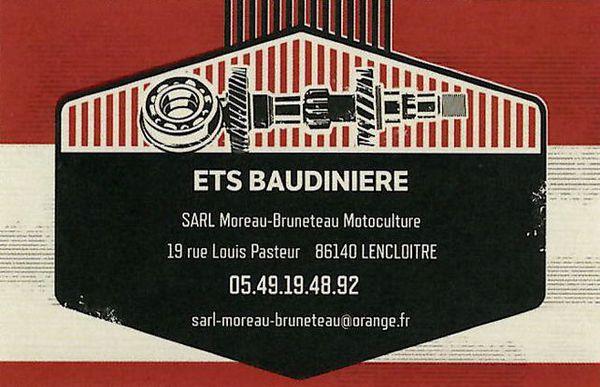 ETS BAUDINIERE tondeuse à gazon (détail)