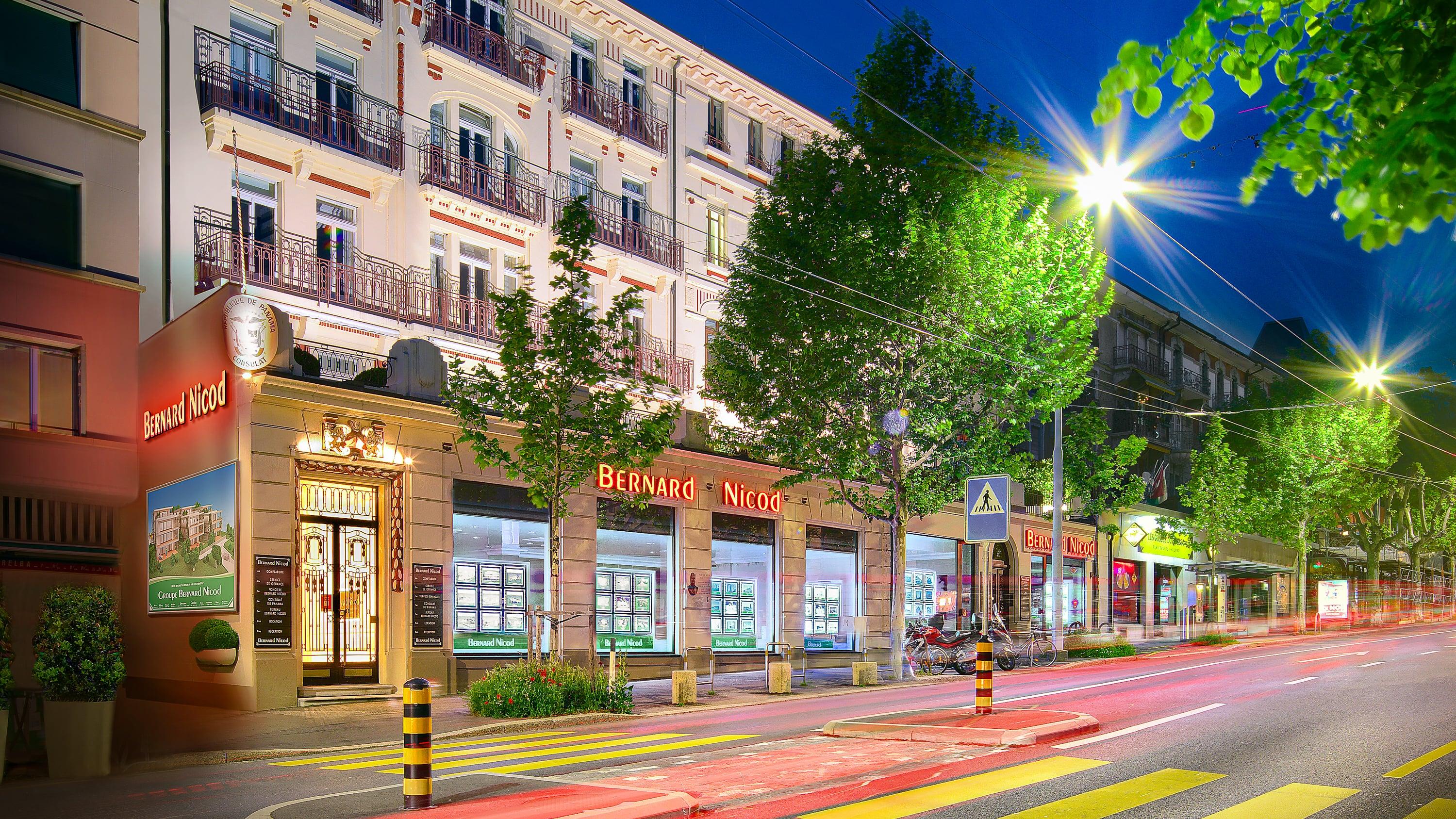 Bernard Nicod - Lausanne Gare, Avenue de la Gare in Lausanne